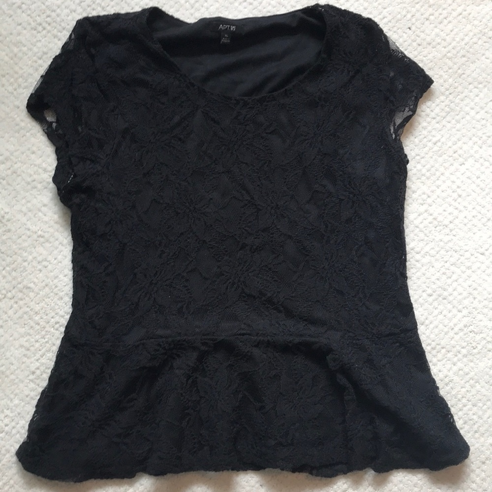 Black lace top